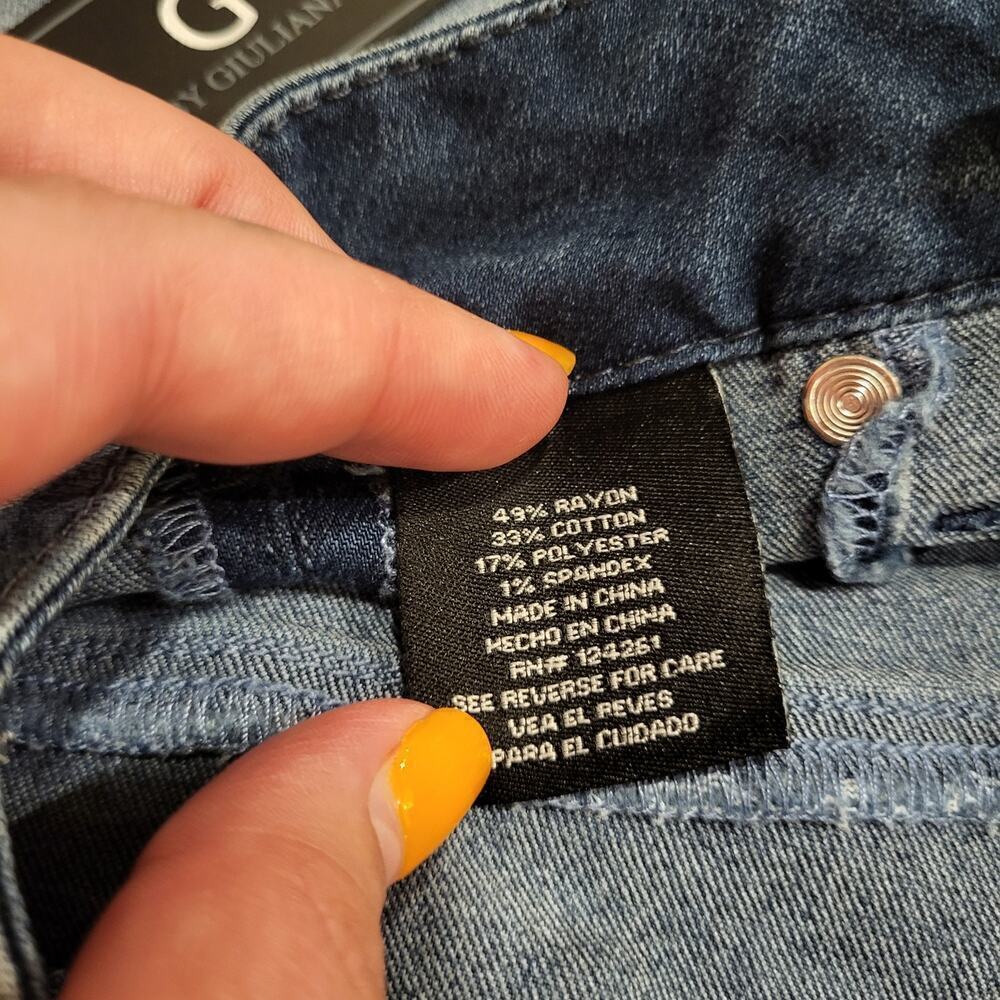 NWT G By Giuliana Denim Jeans Medium Wash Rayon Cotton Blend Small 28" Waist - Picture 10 of 12